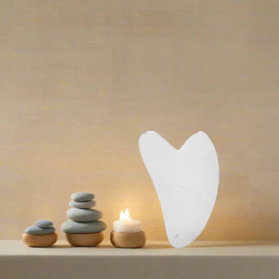 Rouleau Massage Visage - ZenRoller™ - Plaquette Blanche