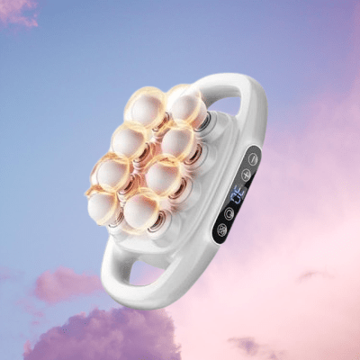 Appareil massage - High - FrequencyBodyMassage™ - Blanc 8 têtes - RituelCorps