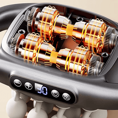 Appareil massage - High - FrequencyBodyMassage™ - Gris 8 têtes - RituelCorps