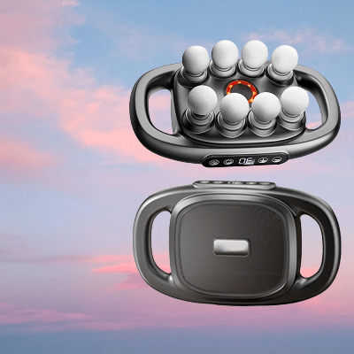 Appareil massage - High - FrequencyBodyMassage™ - Gris 8 têtes - RituelCorps