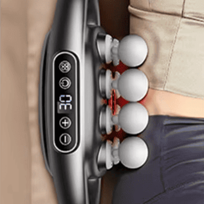 Appareil massage - High - FrequencyBodyMassage™ - Gris 8 têtes - RituelCorps