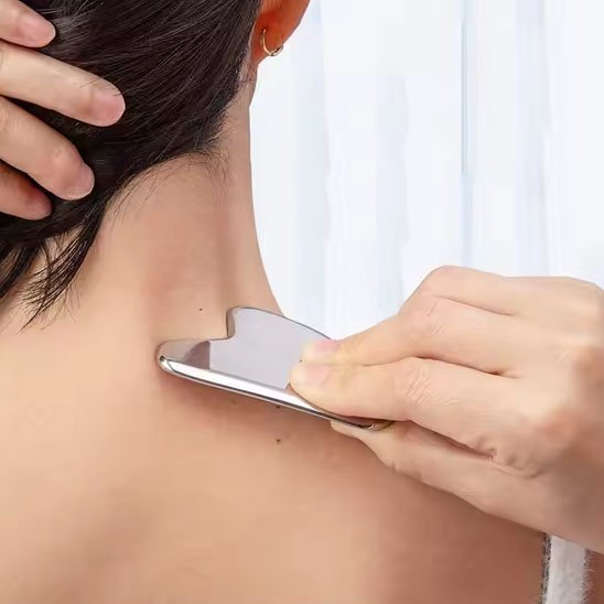 gua sha appliquer sur nuque