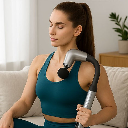 massage gun avec longue poignee