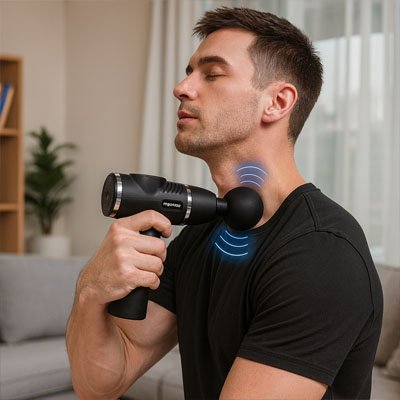 Pistolet massage cou