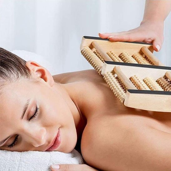 Rouleau de massage utiliser pour dos
