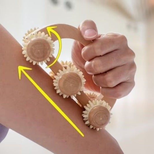 rouleaux de massage sur bras